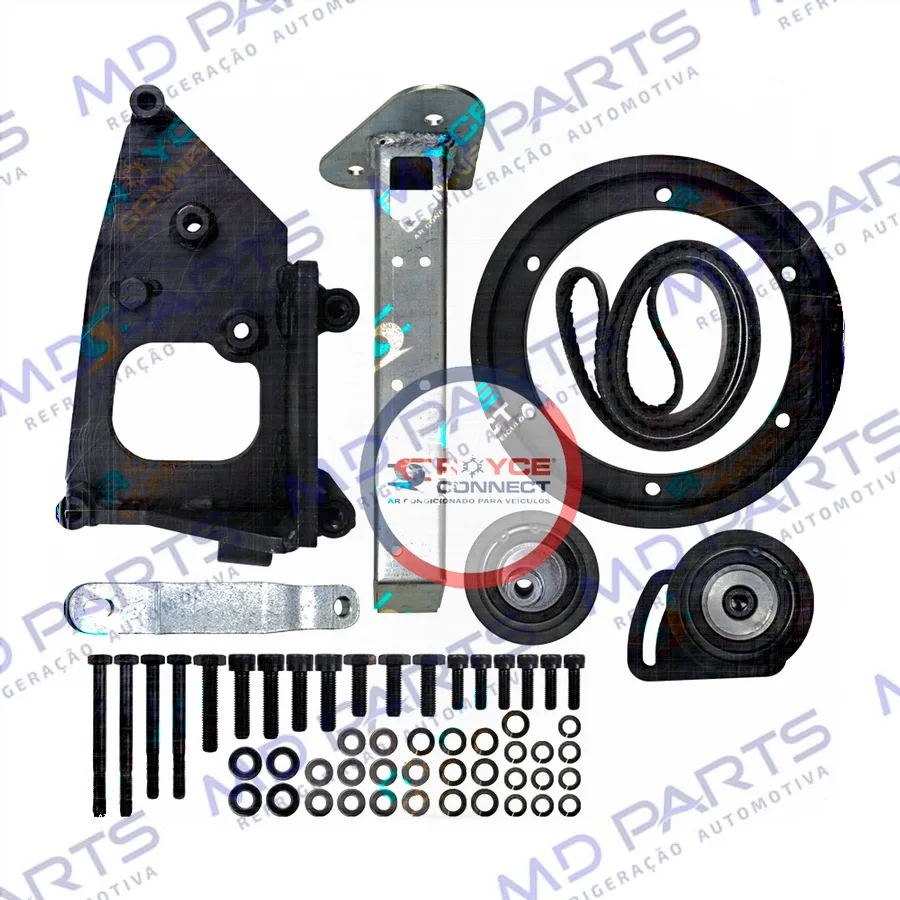 Suporte do Compressor 5H14 Polia 8PK Caminhão Volkswagen Man 4 e 6 Cilindros 17-280 / 24-280 / 26-280 Instalação