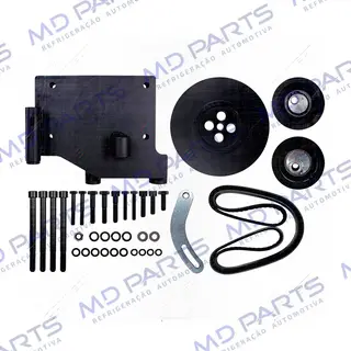 Suporte do Compressor Modelo 5H14/7H15 Polia 8pk Mercedes Benz Sprinter 314 / 416 / 516 CDI para Ar Condicionado Original Lado direito