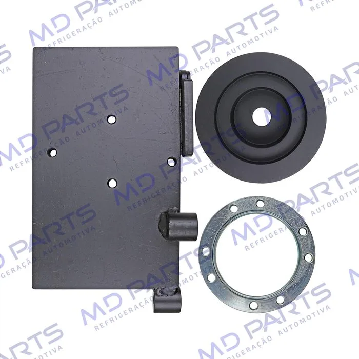 Suporte do Compressor Sanden 5H14 Polia 2A Caminhão Fiat Iveco Daily Eletronico 2012> 35S-14 / 55C16 / 45-S17 / 55-C17 / 70-C17 / 35-150 / 45-170 / 65-170 Com Ar Condicionado — foto 3