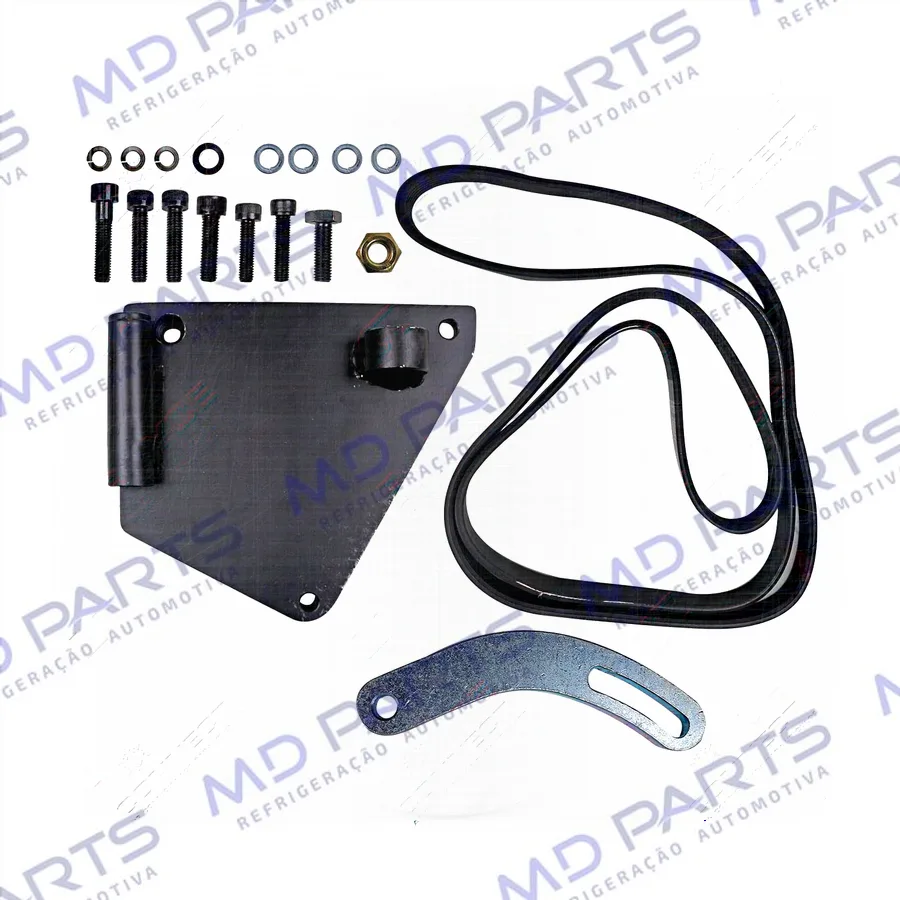 Suporte do Compressor Sanden 5H14/ 7H15 Polia 7PK Renault Master Motor 2.3 com Direção Elétrica Instalação e Substituição 2021>