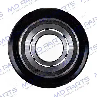 Polia do Compressor RC.600.257 10PA15C Caminhão Mercedes Benz Atron/ Axor/ Actros 2729/ 2831/ 2841/ 2844/ 4844 Ano 2015> - 24 Volts Polia 11pk 130mm