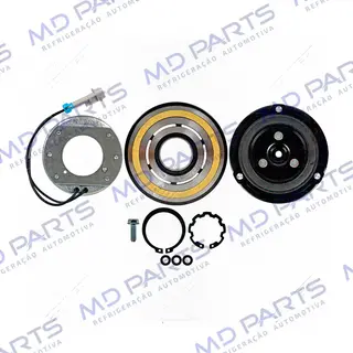 Conjunto de Embreagem do Compressor Delphi / Mahle Chevrolet Astra/ Zafira/ Vectra 2006>/ S10 2.4/2.8 12 Volts Polia 6PK 109mm OEM: 6553590