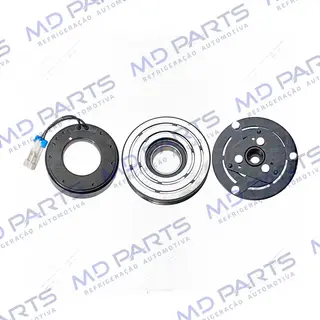 Conjunto de Embreagem do Compressor Harrison Chevrolet Vectra 1997 Até 2000 12 Volts Polia 6pk 123mm OEM: 6580655