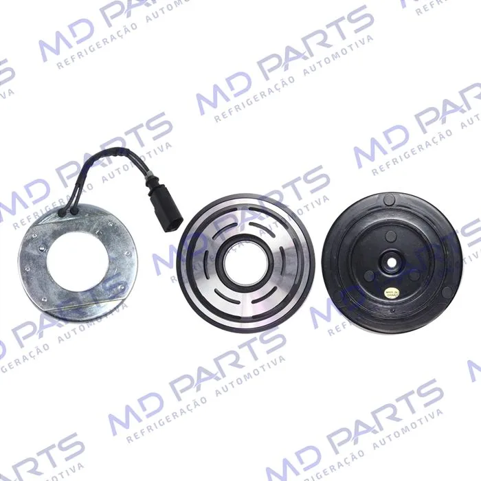 Conjunto de Embreagem do Compressor Delphi CVC Volkswagen Fox - 12 Volts Polia 6pk 114mm — foto 2