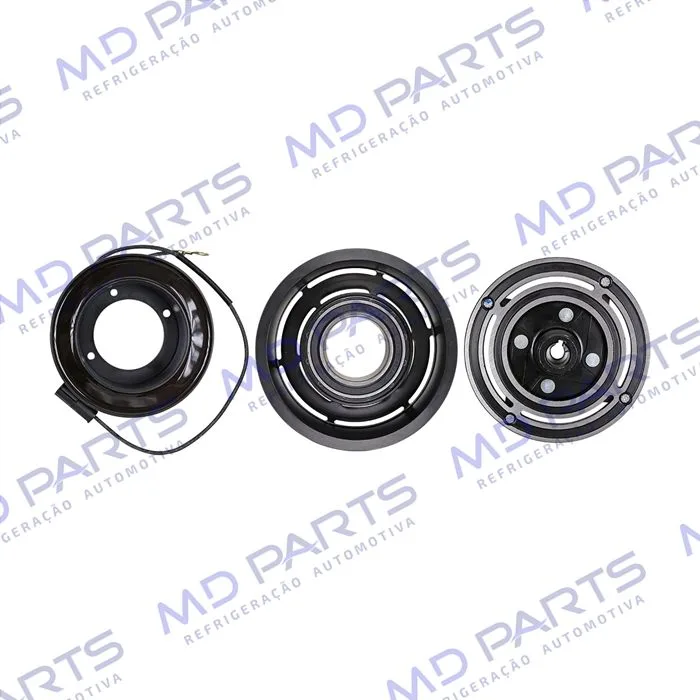 Conjunto de Embreagem do Compressor Denso 10P15 Caminhão Mercedes Benz Accelo/ Axor 2638/ Volkswagen Constellation - 24 Volts Polia 8pk 123mm — foto 4