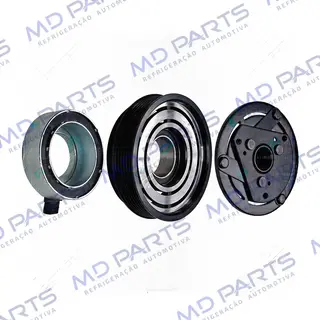 Conjunto de Embreagem do Compressor CVC Delphi CS20054 RC.600.209 Renault Scenic / Megane 12 Volts Polia 6pk 129mm