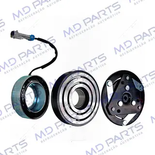 Conjunto de Embreagem do Compressor Modelo Mahle RC.600.110 Chevrolet Celta/ Prisma 2009> - 12 Volts Polia 5pk 114mm