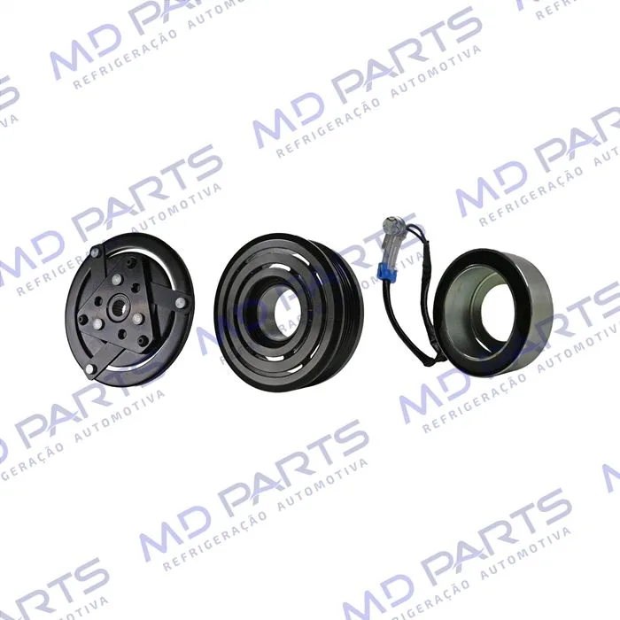 Conjunto de Embreagem do Compressor RC.600.064 Scroll Chevrolet Tracker/ Spin/ Onix/ Sonic 1.6/ Cobalt 1.8 - 12 Volts Polia 5pk 103mm — foto 2