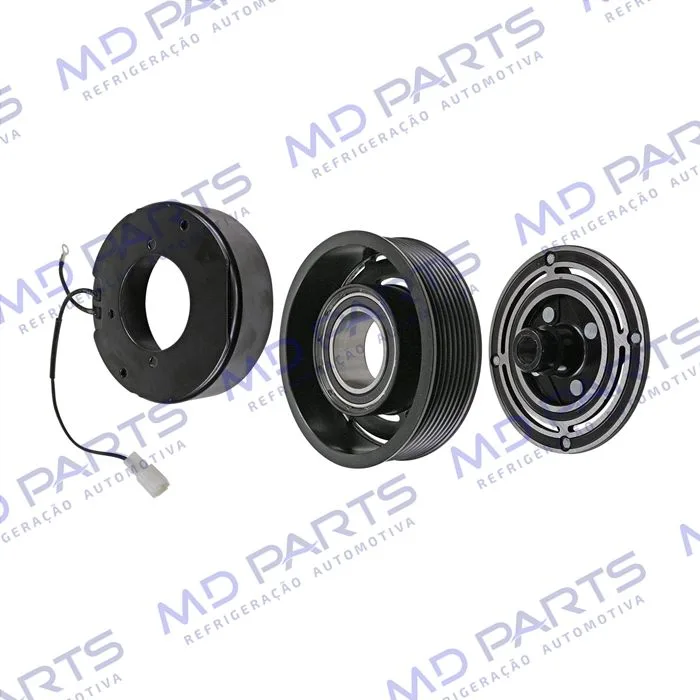 Conjunto de Embreagem do Compressor Denso 10P15 Mitsubishi L200 Triton / Outlander Flex RC.600.190 / RC.600.191 - 12 Volts Polia 8pk 120mm — foto 2