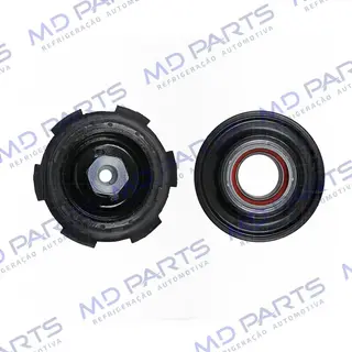Conjunto de Embreagem do Compressor Denso Volkswagen Amarok Diesel - 12 Volts Polia 6pk 100mm