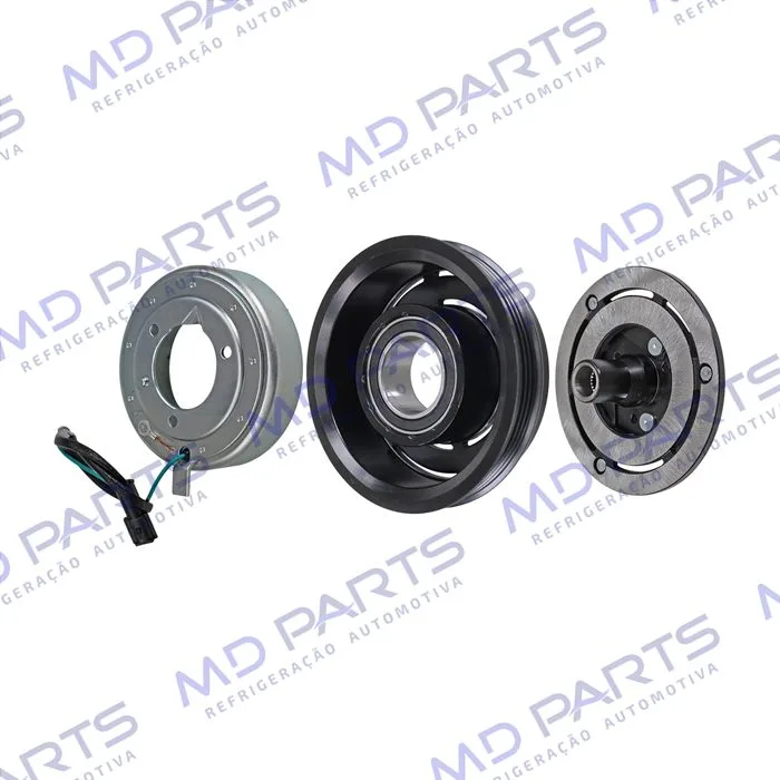 Conjunto de Embreagem do Compressor Valeo DSK-15DS Caminhão Volkswagen Constellation - 24 Volts Polia 4pk 120mm — foto 2