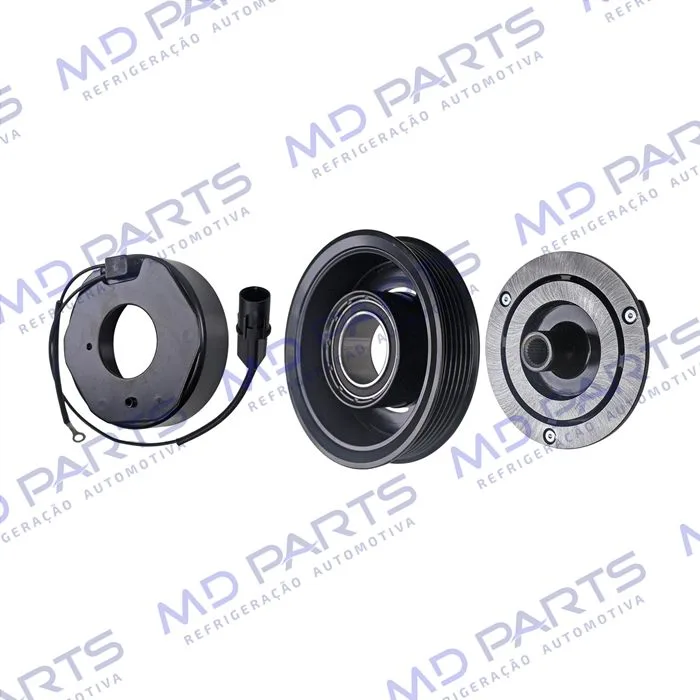 Conjunto de Embreagem do Compressor DF13 Hyundai HB20 Motor 1.6 - 12 Volts Polia 6pk — foto 2