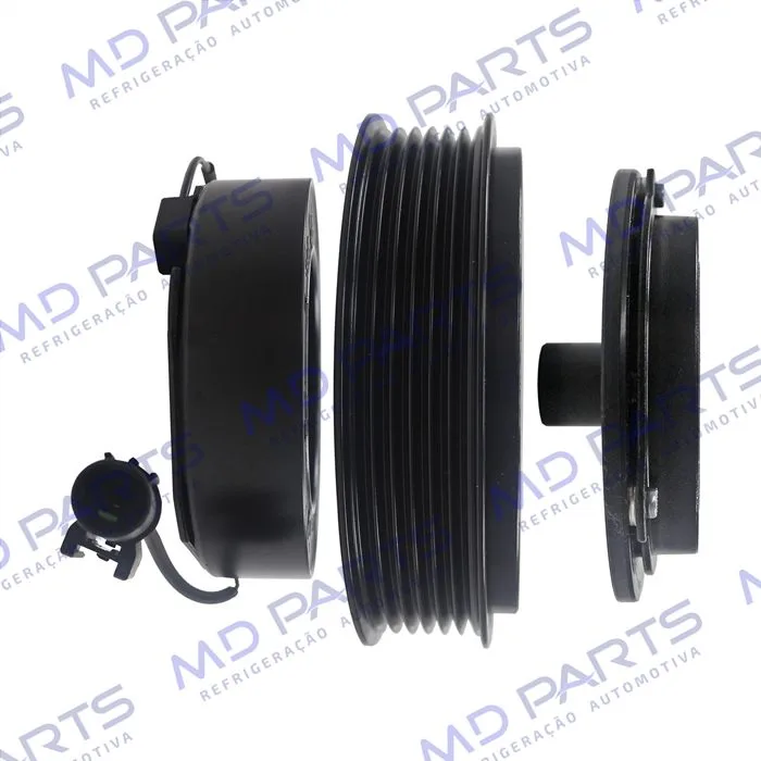 Conjunto de Embreagem do Compressor DF13 Hyundai HB20 Motor 1.6 - 12 Volts Polia 6pk — foto 5