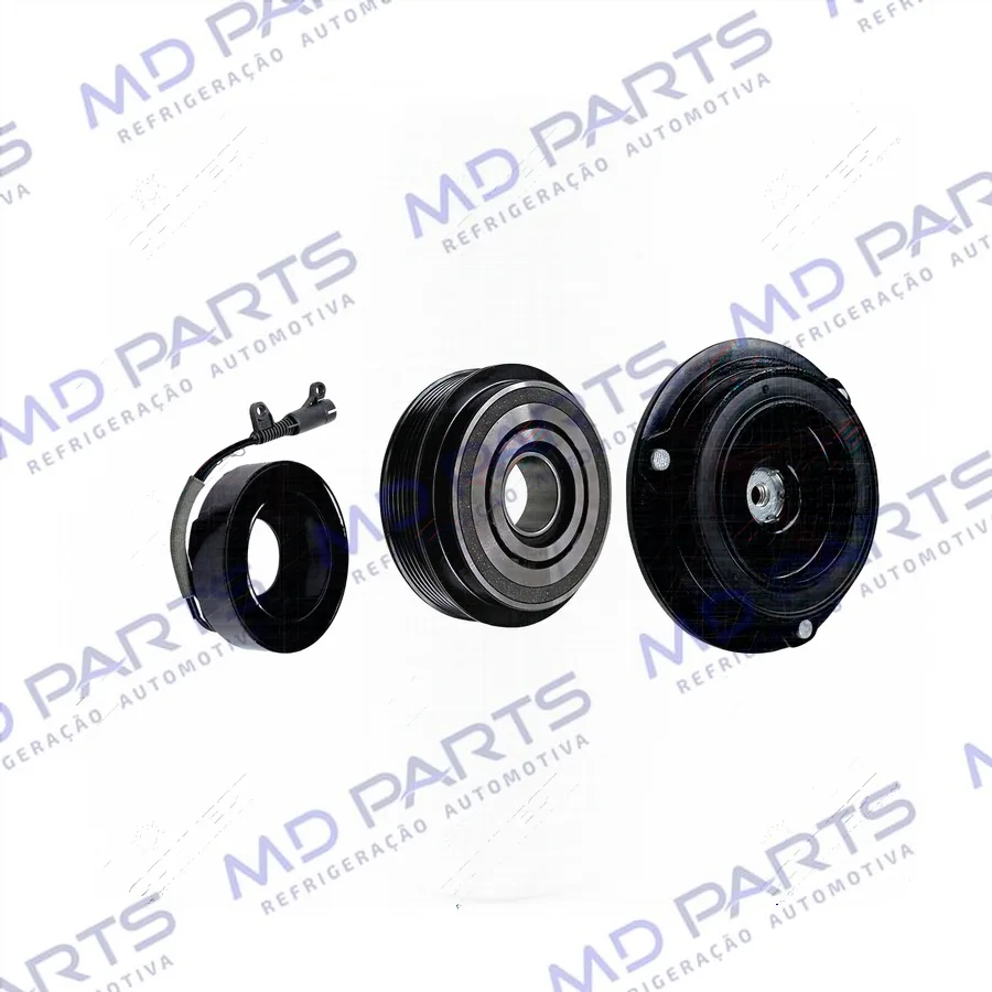 Conjunto de Embreagem do Compressor Denso RC.600.261 7SB16C Mercedes Benz 170SLK / Sprinter 12 Volts Polia 6pk 124mm