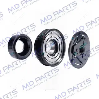 Conjunto de Embreagem do Compressor Harrison V5 Chevrolet Corsa >1998 12 Volts Polia 6pk 129mm