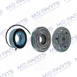 Conjunto de Embreagem do Compressor RC.600.383 Modelo Valeo Mitsubishi L200 Sport - 12 Volts Polia Canal 1A 125mm