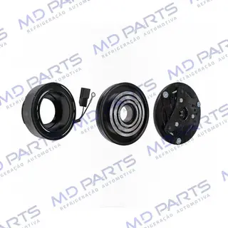 Conjunto de Embreagem do Compressor Renault Kwid (Para Compressor Original) - 12 Volts Polia 3pk 132mm