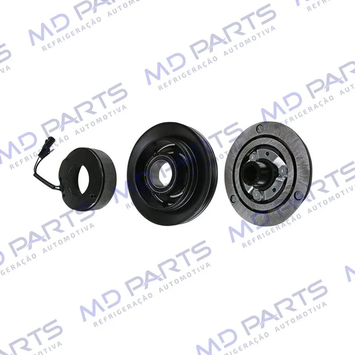 Conjunto de Embreagem do Compressor Renault Kwid (Para Compressor Original) - 12 Volts Polia 3pk 132mm — foto 2