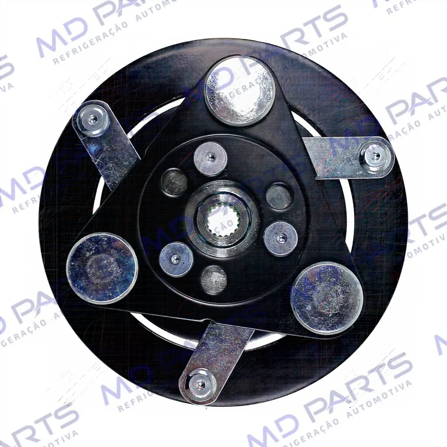 Embreagem do Compressor Sanden TRS09 Honda Civic 2001 Até 2006 Eixo Estriado (Compressor Original)