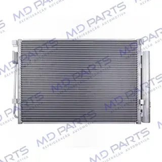 Condensador Hyundai Veloster/ HB20 1.0 2015/ 1.6 2012 Até 2019 Fluxo Paralelo OEM: 976062V000