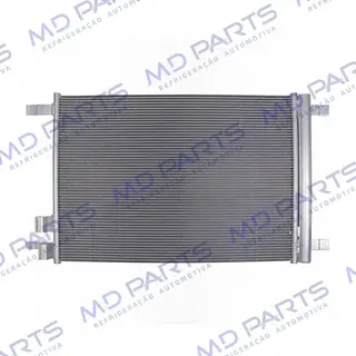 Condensador Volkswagen Polo/ T-Cross/ Nivus/ Virtus 1.0 TSI/ 1.6 2017> Fluxo Paralelo OEM: 2QB520411