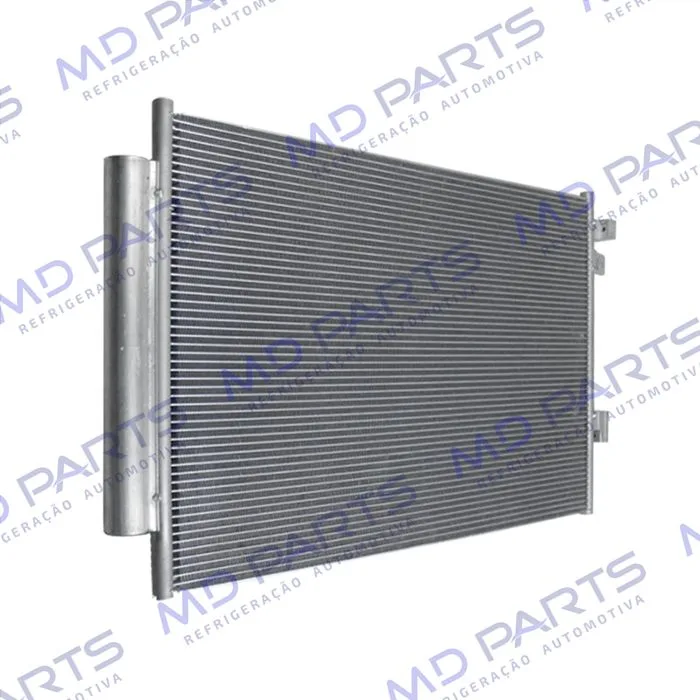 Condensador Fiat Novo Uno 2017> / Mobi 2017>/ Strada 2019> Sistema Denso Fluxo Paralelo OEM: 52033773 — foto 5