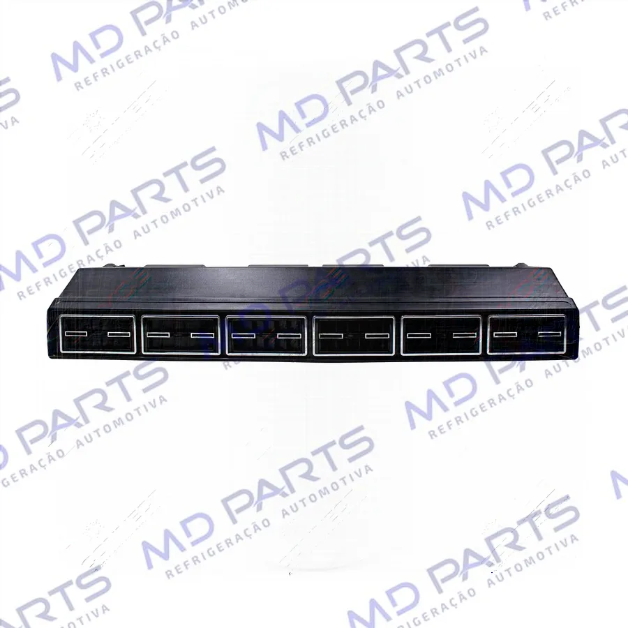 Caixa Evaporadora Universal Micro-Bus com Válvula Capilar 6 Difusores 2 Motores 3 Velocidades - 24 Volts Com Painel 32000BTUS