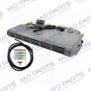 Caixa Evaporadora Universal 2 Motores 6 Difusores - 24 Volts Com Painel 32000 BTUs