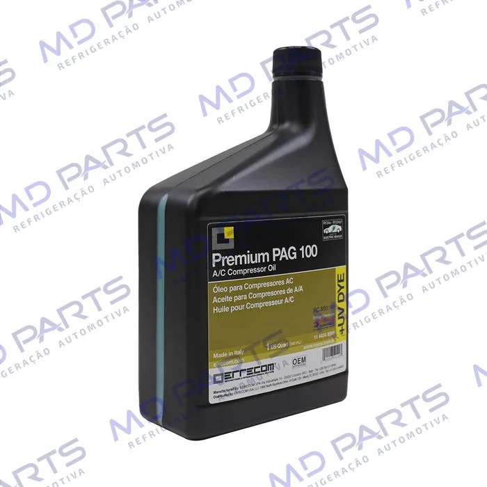 Óleo para Compressor ERRECOM R134a PAG 100 com Contraste Ultravioleta 946ml — foto 2