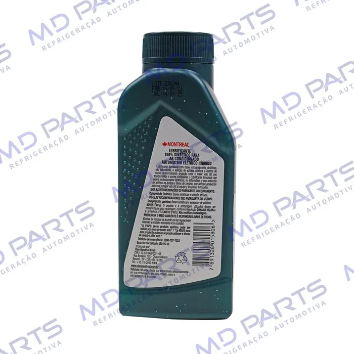 Óleo Polyolester para Compressor R134A / Hibrido / Elétrico Viscosidade POE 68 Montreal 250ml — foto 2
